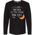 thumbnail image 3 of Inktastic I Love My Tia To The Moon and Back Long Sleeve T-Shirt, 3 of 5