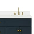 thumbnail image 4 of Ariel Hamlet 67 Inch Double Rectangle Sink Vanity With White Quartz Countertop W/ 1.5 Edge In Midnight Blue, 4 of 11