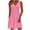 Pink, variant on Women‘s’Fashion Casual V-neck Pleated Solid Color Long Sleeved Elasticity Dress Summer Dresses For Women Fashion Clothing Athletic Stretchy Going Out