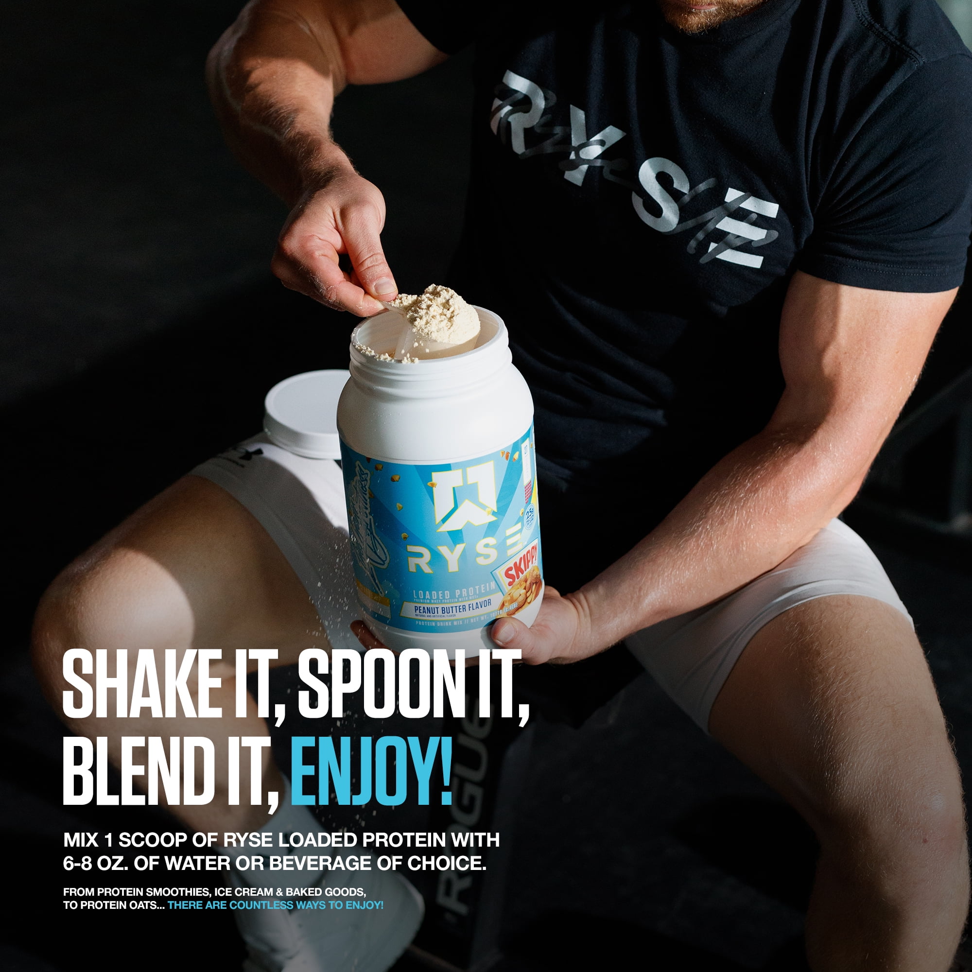 RYSE Loaded Protein Powder - Blueberry Muffin - 54 Servings