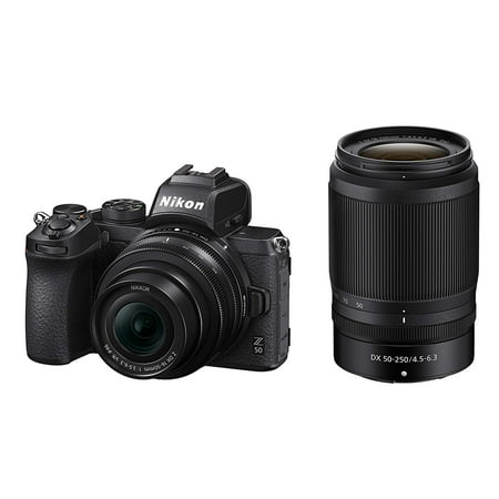 Nikon Z 50 20.9MP with 16-50mm + 50-250mm Lenses Kit Mirrorless Camera - () Black