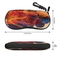 thumbnail image 2 of Honeii Cultural Silhouette Journey Print Neoprene Glasses Case,Spacious for Sunglasses and Eyeglasses,Zipper Eyeglass Case With Belt Clip, 2 of 5