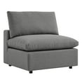 thumbnail image 4 of Modway Commix 5-Piece Outdoor Patio Sectional Sofa in Charcoal, 4 of 10
