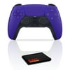 PlayStation 5 DualSense Controller (Galactic Purple) and 6Ave Cloth