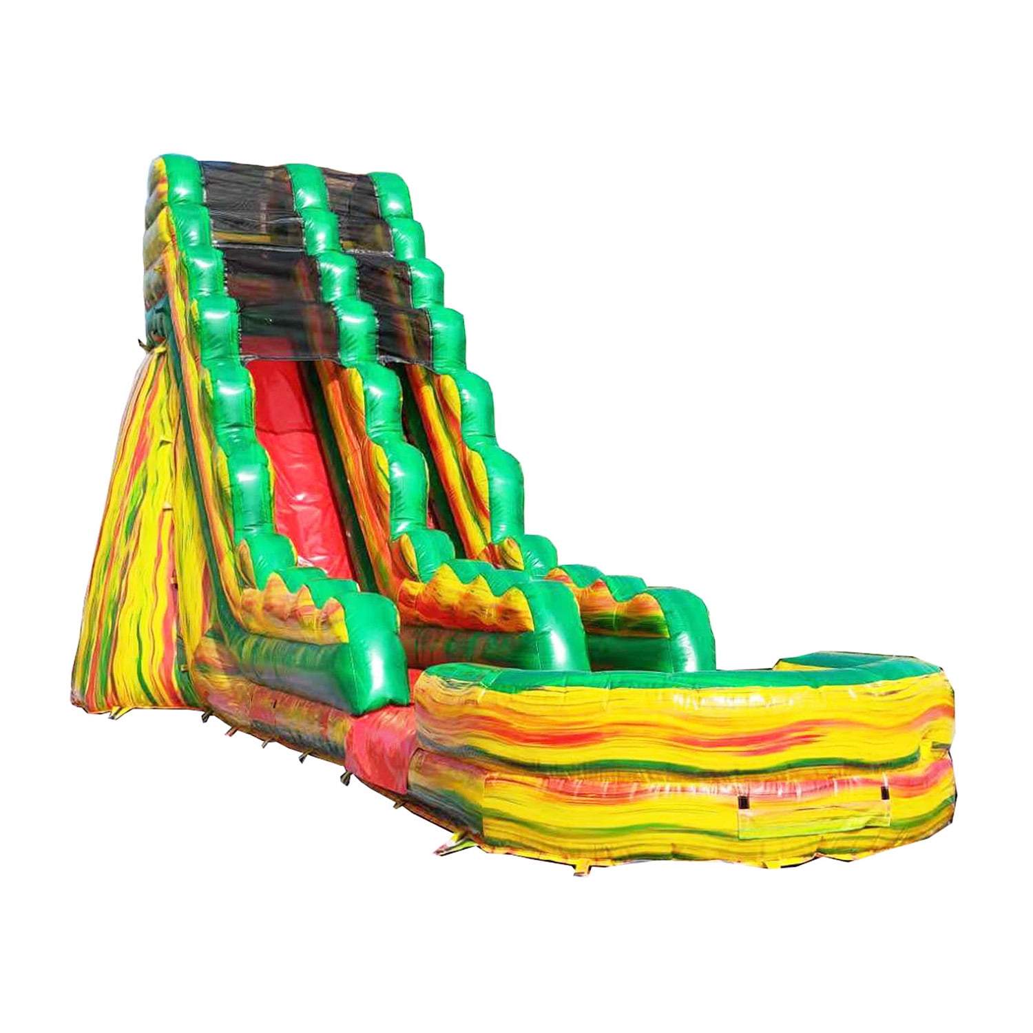 JumpOrange Fiesta 19' Commercial Inflatable Water Slide with Blower