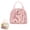 Pink strawberry, variant on Insulated Reusable Lunch Bag for Women, 10L Large Capacity Corduroy Cooler Tote 10 x 7.5 x 7.5 in for Work Picnic Travel & Gifting