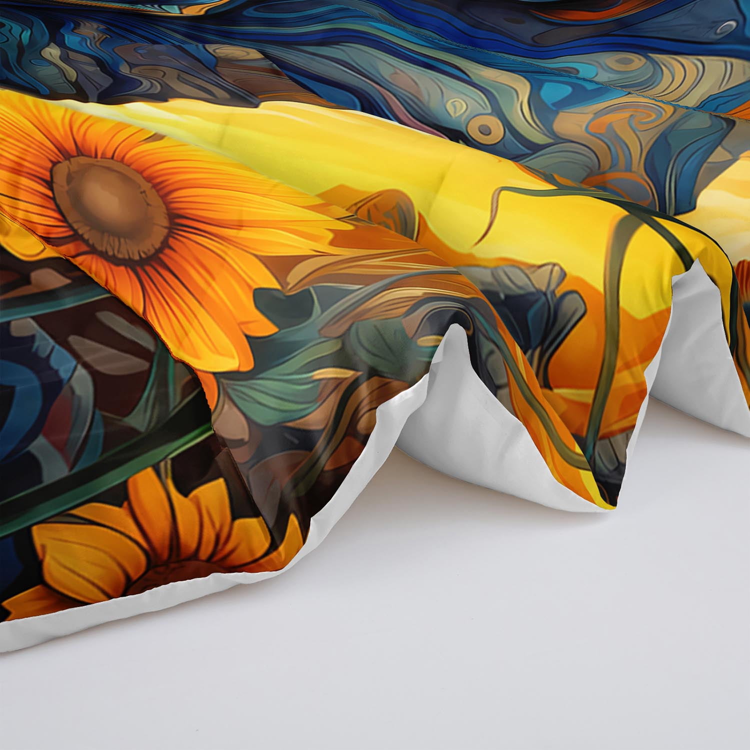3pcs Artistic Elephant Comforter Set, Vibrant African Wildlife Bedding Set for Bedroom or Guest Room Decor, All Seasons Quilt Machine Washable Duvet with 2 Pillowcases