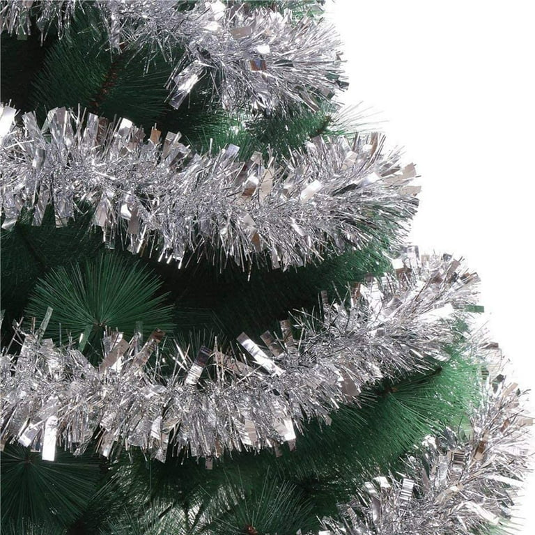 Holiday Home® Iridescent Tinsel Garland Loop - Silver, 12 ft - Kroger