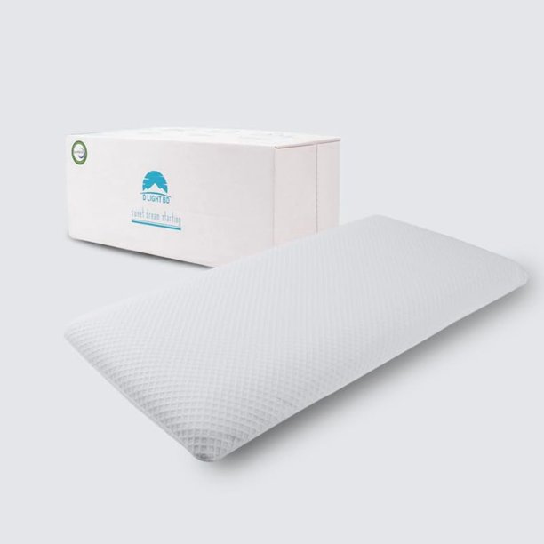 Pillow DLIGHT BD Slim de espuma viscoelástica de 8 cm para dormir con cama tamaño king