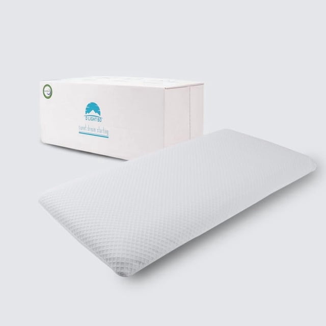 Pillow DLIGHT BD Slim de espuma viscoelástica de 8 cm para dormir con cama tamaño king