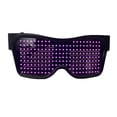 thumbnail image 2 of Bluetooth LED Eye Glasses APP Control Para Raves Diversión Pantalla Intermitente Texto Rosa Sunnimix cosplay anime bluetooth, 2 of 8
