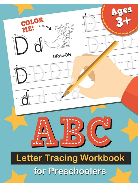 ABC Letter Tracing Workbook for Preschoolers: Learn to Write the Alphabet, Kindergarten Handwriting Exercise Book, Practice for Kids with Pen Control, Line Tracing, and Drawing Letters, (Paperback)