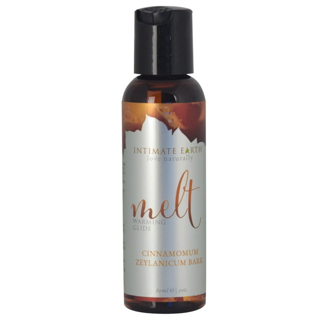 Intimate Earth Melt Water Based Warming Personal Lubricant with Cinnamomum Zeylanicum Bark Extract, 2 oz