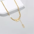 thumbnail image 3 of Guodhu Letters B Necklace Women Fashion Hiphop Gold Pendant Necklace Choker Thick Chain, 3 of 5