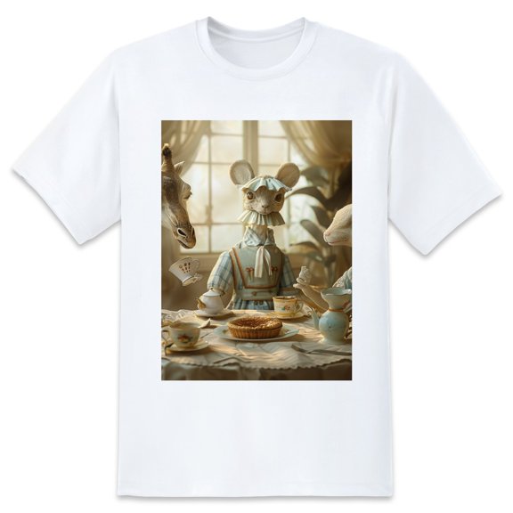 Basic Oversize Tees For WomenDeer Loose Boyfriend Shirts Casual Blouse round neck