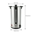 thumbnail image 2 of 25L Commercial Electric Hot Water Boiler Stainless Steel Tea Urn Coffee Boiler for Homes, Cafes, Buffets, 2 of 20