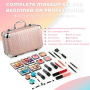 Hot Sugar Makeup Kit for Girls 10-12, All-in-One Kids Makeup Set for Teens, Basic Cosmetic Set for Women - Perfect Gift to Begin the Makeup Journey (Pink Heart)