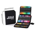 thumbnail image 5 of INTELIVE 80pcs Dual Tip Brush Art Marker Set, Art Marker Brush Pens Set, 5 of 12