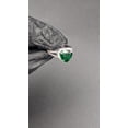 thumbnail image 3 of OM Jewels 14k White Gold Plaed 3ct Lab Created Heart Cut Emerald Cocktail Wedding Ring, 3 of 5