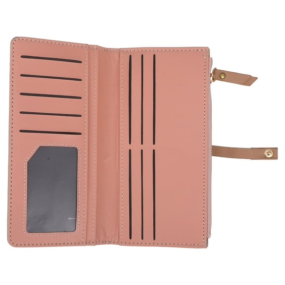 Soimiss Rectangular PU Clutch Bag with Zipper Closure for Women 1Pcs