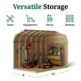thumbnail image 6 of Little Cottage Co. 8x12 Value Gambrel Barn with 6 ft. Sidewalls, Outdoor Wood Storage Shed Do-It-Yourself Precut Kit, 6 of 13