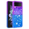 thumbnail image 2 of Funda para Samsung Galaxy Z Flip 3 5G Transparente con Brillos Carcasa Protectora Antigolpes con Glitter Brillante, 2 of 5