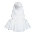 thumbnail image 3 of Billuyoard Fiesta de Halloween Banquete Capucha Decoración Capa Mantón Decoración Adultos Medieval Cowl Hat Photo Prop Holiday Festival Accesorio Kits de decoración para fiestas Blanco Billuyoard HA069098-01, 3 of 6