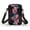 American Flag 250th, variant on FUIALDOLG Blue Hibiscus Pattern Adjustable Case Strap Crossbody Bag for Hiking Travel, Double Zipper with Zipper Cell Phone Purse