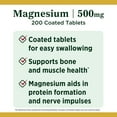 thumbnail image 2 of Nature's Bounty Magnesium 500mg Size, Coated Tablets 200 ea, 2 of 4