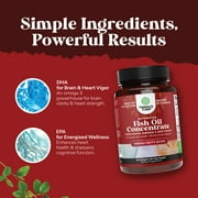 Natures Craft 2000mg Omega 3 Esterified Fish Oil Concentrate Supplement with EPA & DHA, 60 Softgels