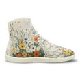 thumbnail image 5 of Psesaysky Floral High-Top Sneakers for Women Comfortable Durable Barefoot Shoes Suitable for All Seasons Size 6-13.5, 5 of 7