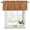 Burnt Orange, variant on 2 Pack Valances for Window, Boho Yellow Flowers Short Curtains for Kitchen Bedroom Living Room, Spring Abstract Watercolor Floral Leaf Rod Pocket Small Window Treatment Valance Drapes 60 x 18 Inch
