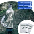 thumbnail image 4 of Emergency Thermal Blankets for Survival, Waterproof Mylar Space Blankets for Outdoor Camping, Hiking, Marathon, and First Aid, Lightweight Reflective Foil Blanket - 52" x 82", 4 of 6