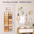 thumbnail image 2 of Over The Door Purse Organizer - Wall Mounted Handbag Organizer with 16 Hooks, 2 of 5