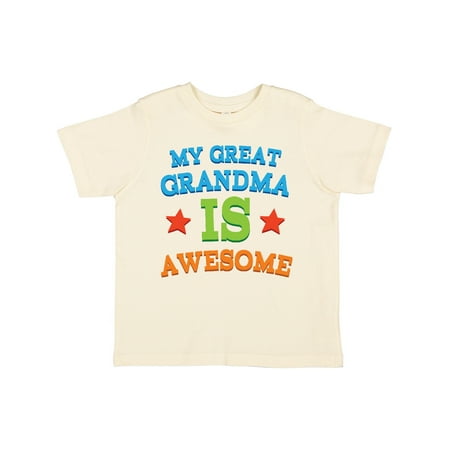 

Inktastic My Great Grandma is Awesome Gift Toddler Boy or Toddler Girl T-Shirt