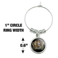 thumbnail image 4 of Lion Tiger Snow Leopard Big Cats Wine Glass Charm Drink Marker, 4 of 5