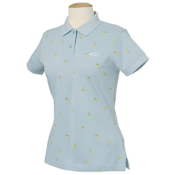 Monterey Club Ladies' Cotton Solid Embroidered Short Sleeve Golf Polo Shirt #2578