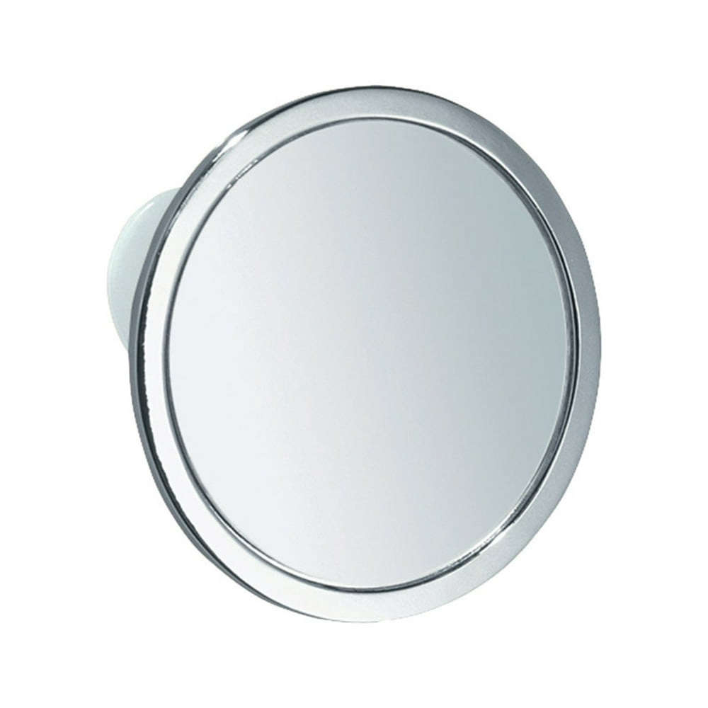 InterDesign Shower Mirror 5.8" x 5.8" x 0.7", Silver