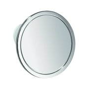 InterDesign Shower Mirror 5.8" x 5.8" x 0.7", Silver