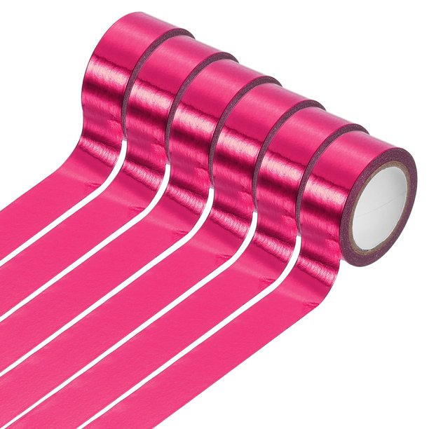 6 Rollos de Cinta Washi de Foil 5.5 Yardas x 0.6" Cinta Decorativa Metálica para Manualidades y Regalos