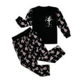 thumbnail image 1 of Ballet Themed Two Piece Nightwear Set For Girls Soft Pajama Loungewear Comfortable Homewear Sleep Outfit, 1 of 3