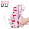 thumbnail image 6 of 40oz Red Cherry Fruit Pattern Stainless Steel Flip Straw Tumbler Spill Proof Travel Cup Double Wall Vacuum Insulated Coffee Mug with Top Handle, 6 of 6