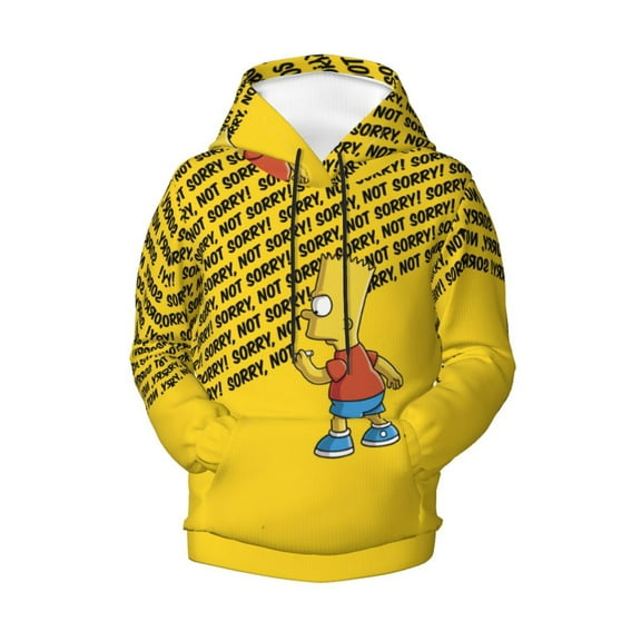 Boys Girls Simpsons Hoodie 3D Printed Cartoon Anime Long Sleeve Hooded Pullover Sweatshirt with Pocket For Teens