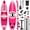 Palette Barbie Pink, variant on SamaDally 10.6’ Inflatable Paddle Board, 33’’ Wide Paddle Board with Central Fin for All Skill Levels, Non-Slip Deck, Stable for Yoga & Surf