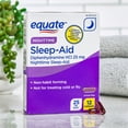 Equate NightTime SleepAid Capsules, 25 mg, 12 count