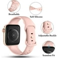 thumbnail image 4 of KOMI Compatible with Apple Watch Strap 38mm 40mm 41mm, Soft Silicone Sport Band Replacement Straps for iWatch Strap Series 9 8 7 6 5 4 3 2 1 SE, 38mm/40mm/41mm-M/L,, 4 of 6