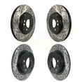 thumbnail image 1 of DS-One Front Rear Coated Drilled Slotted Disc Brake Rotors Kit for Car Mini Cooper Countryman KD-100483, 1 of 11