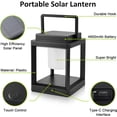 thumbnail image 3 of Outdoor Table Lamp, LED Solar Outdoor Lantern, Portable Rechargeable Solar Lamp Waterproof, Touch Control Outdoor Lamps Cordless Lights Decorative for Patio Family Camp/ Reading/ Camping, 3 of 6