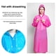 thumbnail image 4 of Matsuzay Chubasquero para adultos de 150-185cm, impermeable, para senderismo, protección ajustable, impermeable, portátil, tamaño libre, EVA, Paraguas de lluvia Violeta, 4 of 6
