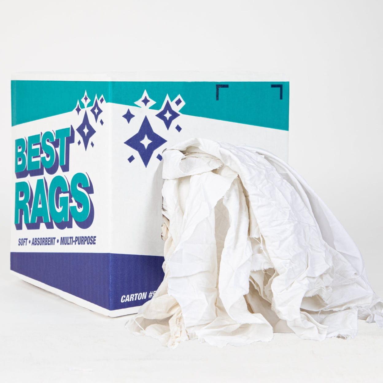 Reclaimed Sheeting Cleaning Rags - Bulk Rags for Multipurpose Cleaning ...